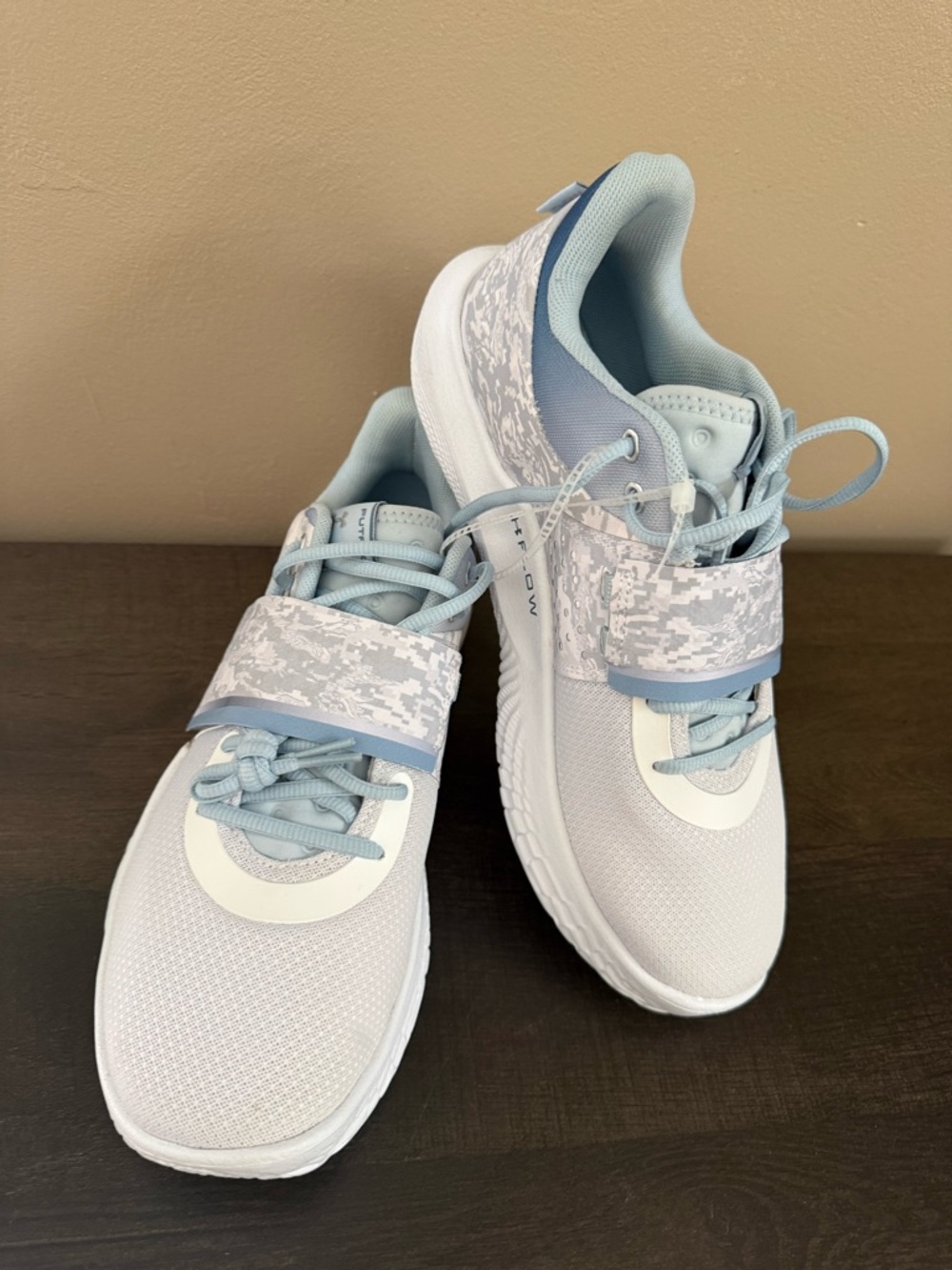 Under Armour Light Blue and White Athletic Sneakers